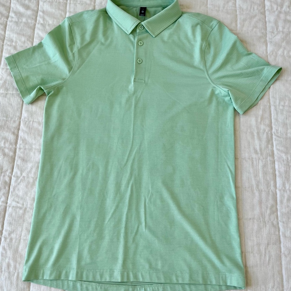 Lululemon Evolution Polo, Creamy Mint, Small; Exc… - image 1